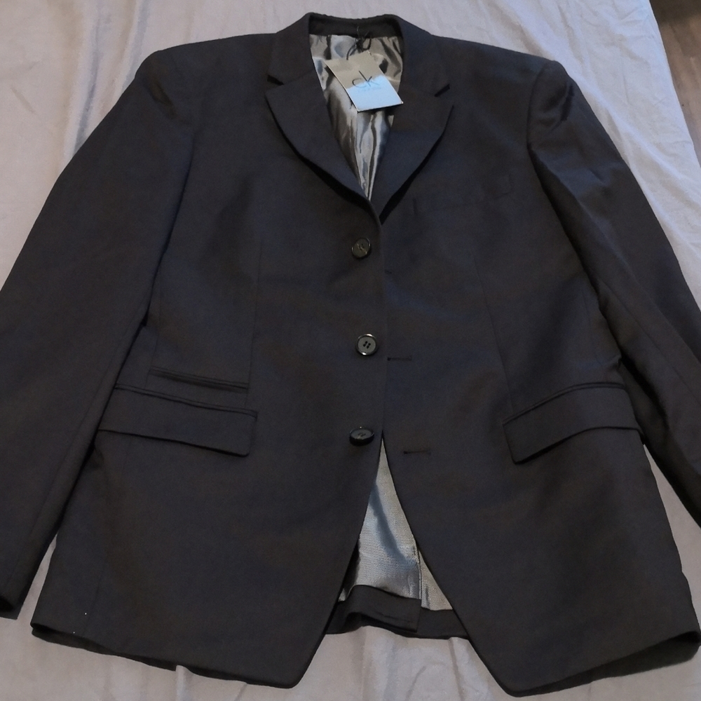 Calvin Klein wool suit jacket 48